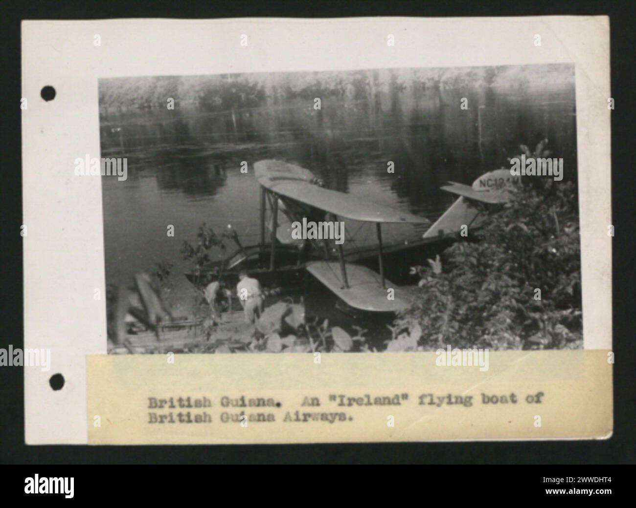 Description British Guiana. An "Ireland" flying boat of British Guiana