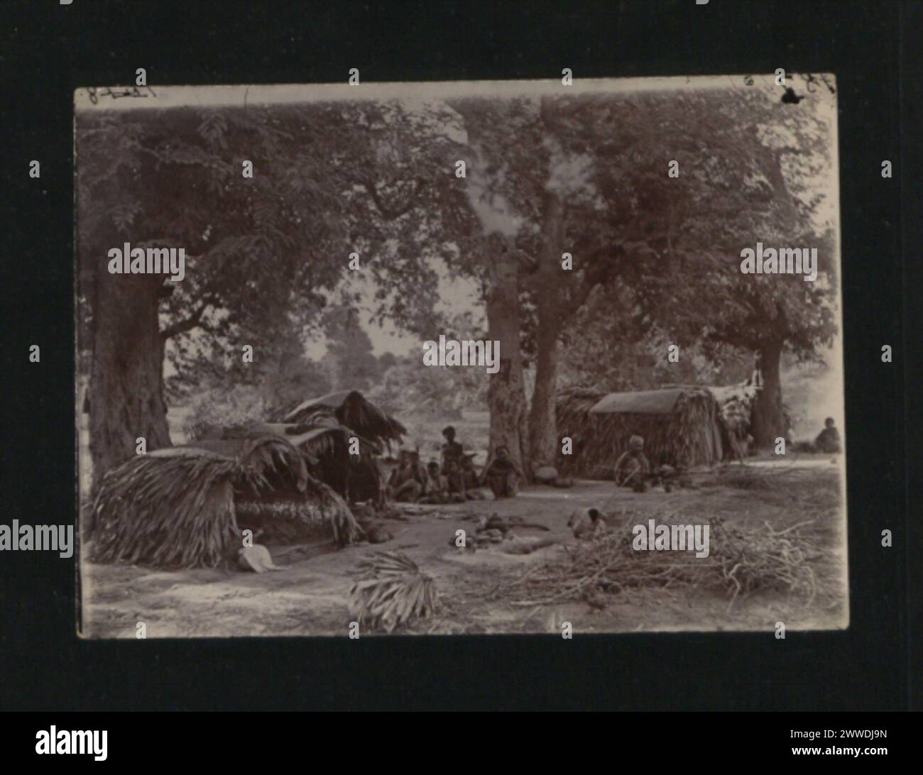 A photograph from 1903 depicting Burma, showing urban and rural ...
