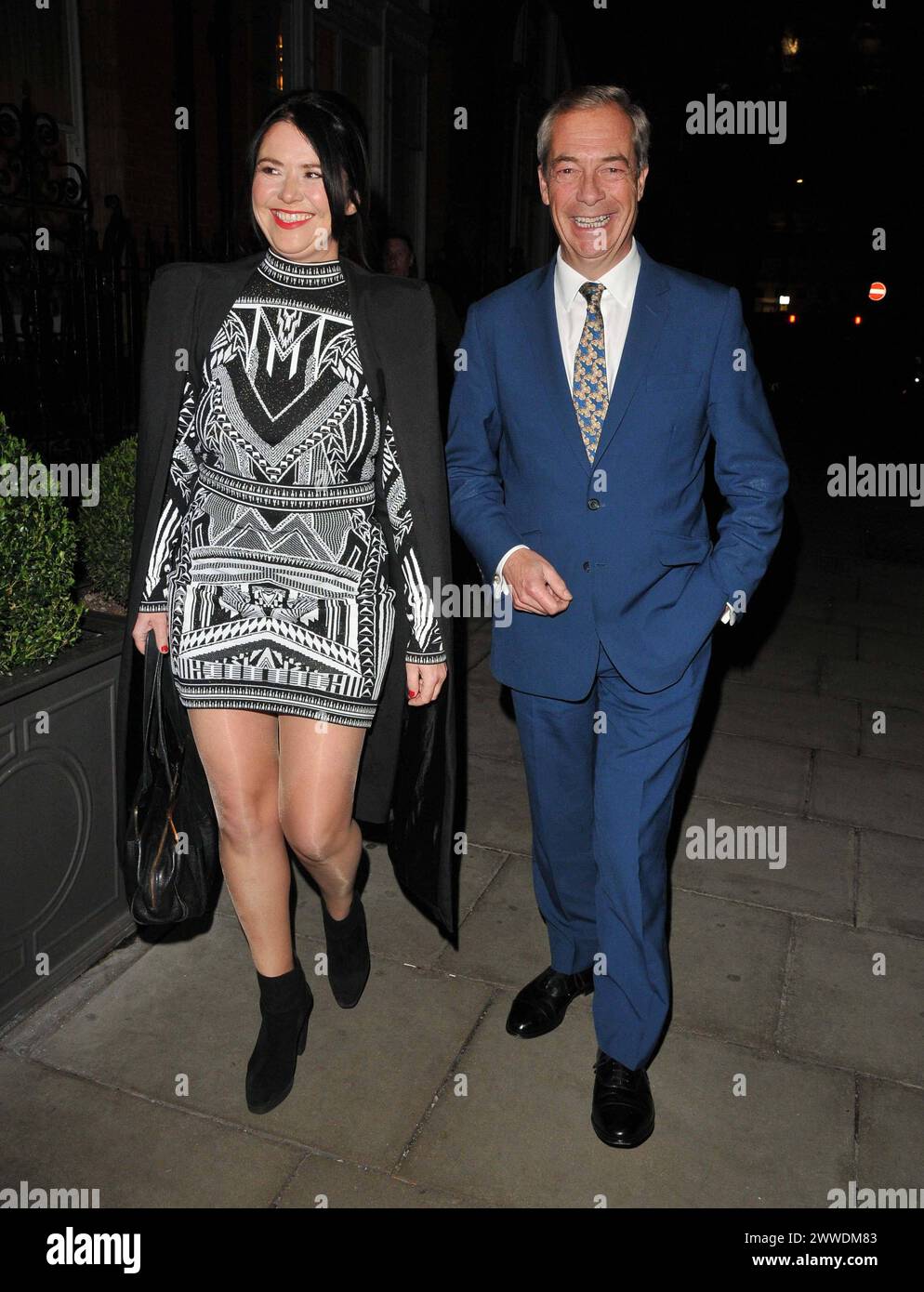 Inspiration Awards for Women 2024 Laure Ferrari and Nigel Farage at the Inspiration Awards for Women 2024, The Landmark Hotel, Marylebone Road, on Friday 22 March 2024 in London, England, UK. CAP/CAN CAN/ London UK Great Britain Copyright: xCanxNguyen/CapitalxPicturesx Stock Photo