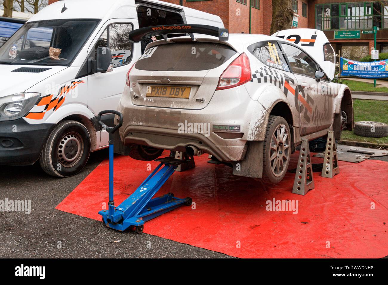 Ford Fiesta R5. North West Stages Rally 2024. Stock Photo