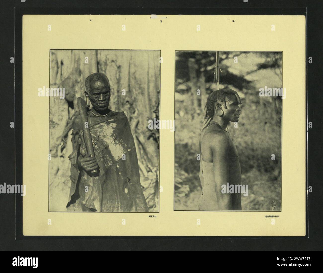 Images depict members of the Meru and Samburu communities in Nairobi ...