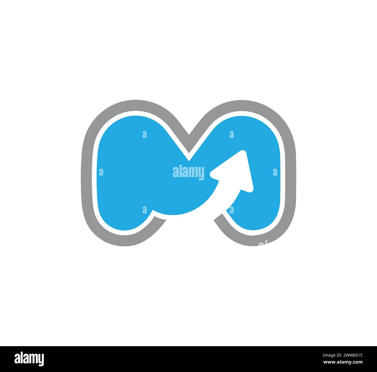 mm letter logo and m letter logo design vector Stock Vector