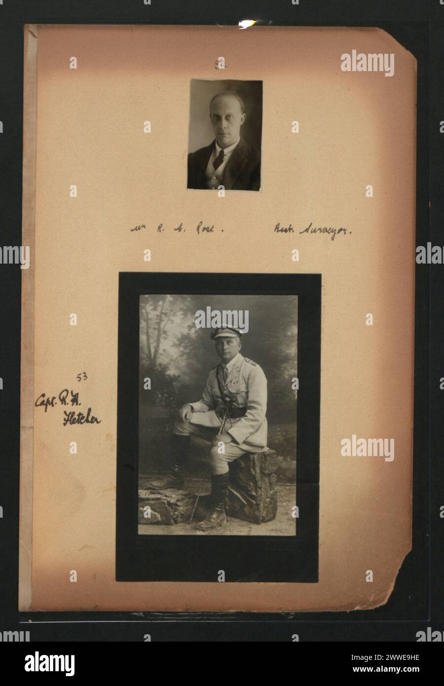Mr. R.C. Rose, Assistant Surveyor, and Captain R.A. Fletcher are shown ...