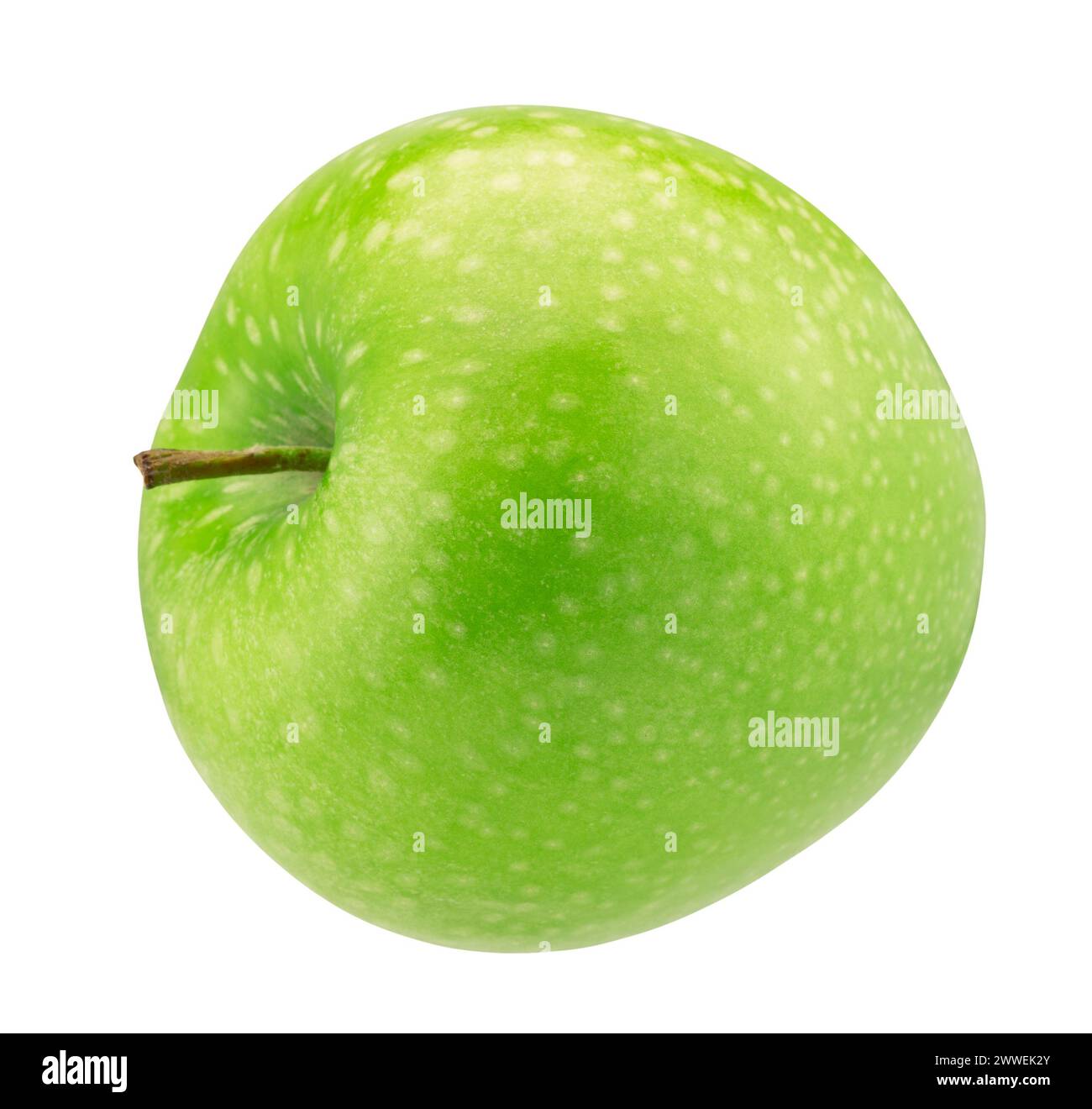 green apple isolated on a white background with a clipping path. Stock Photo