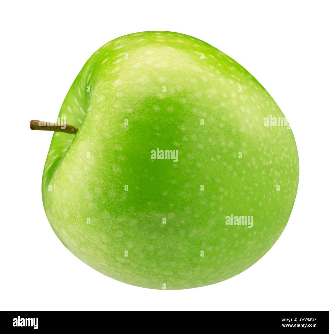 green apple isolated on a white background with a clipping path. Stock Photo