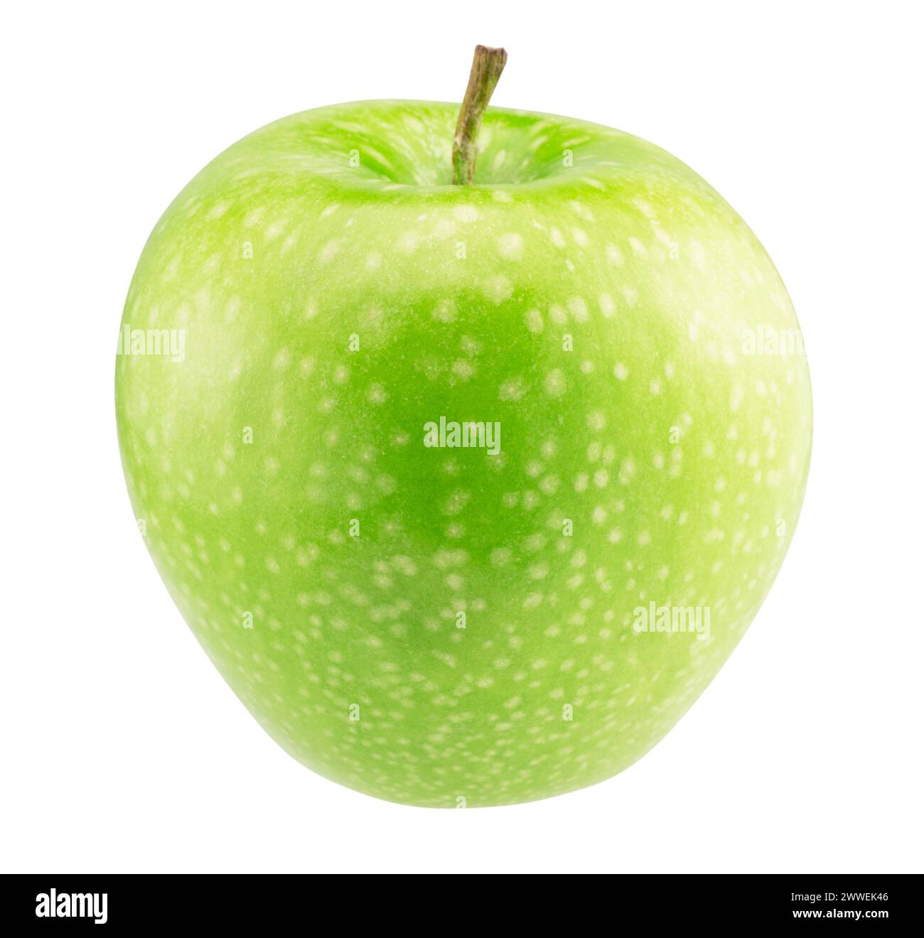 green apple isolated on a white background with a clipping path. Stock Photo