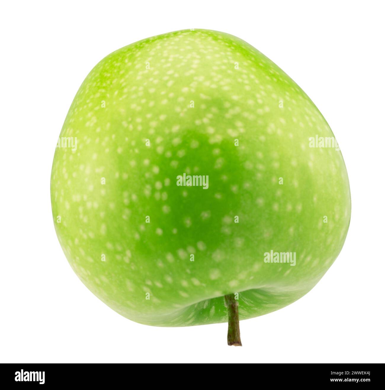 green apple isolated on a white background with a clipping path Stock ...