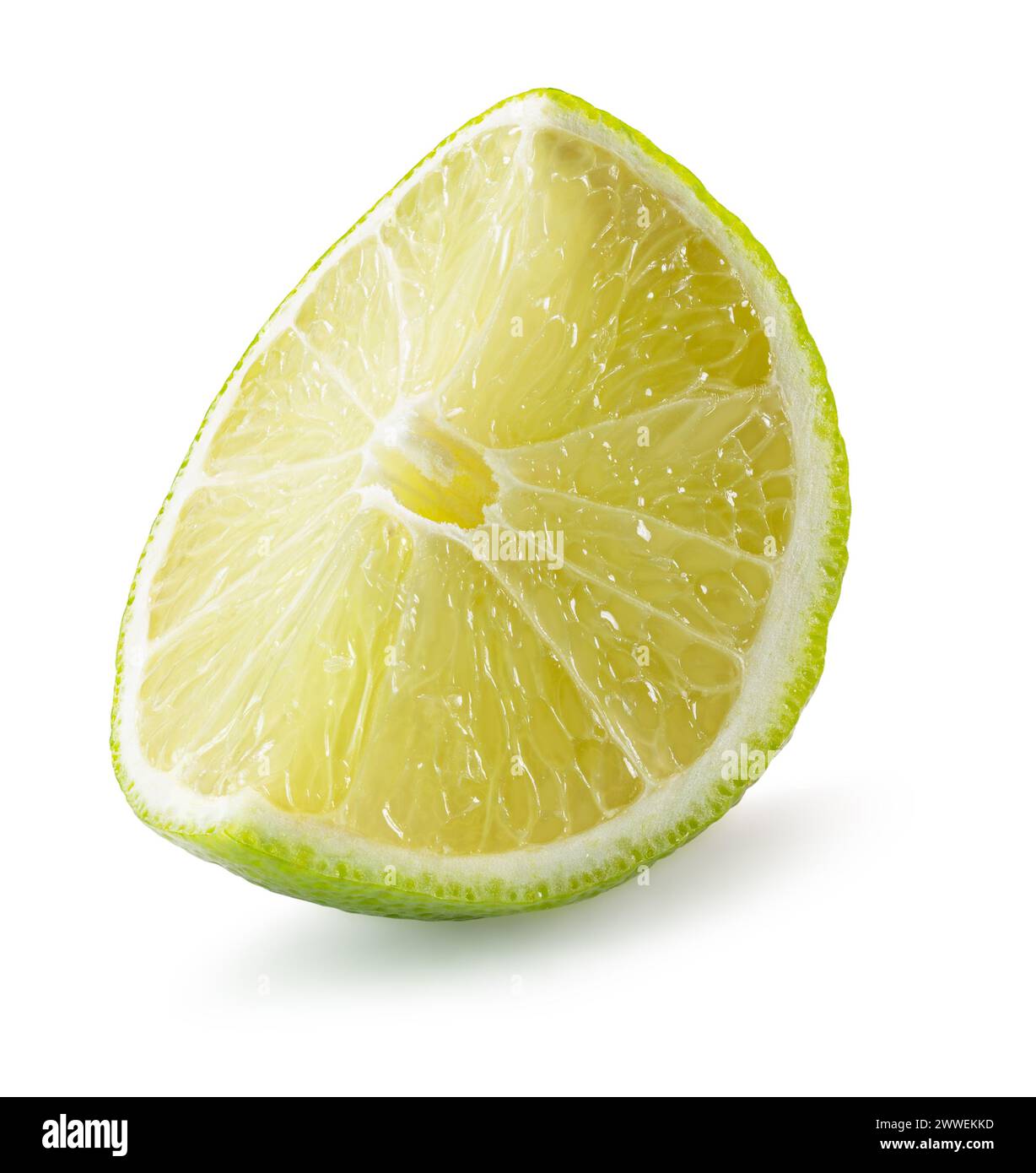 lime slice isolated on the white background. Clipping path Stock Photo ...