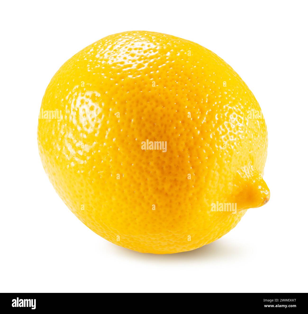 lemon isolated on the white background. Clipping path. Stock Photo