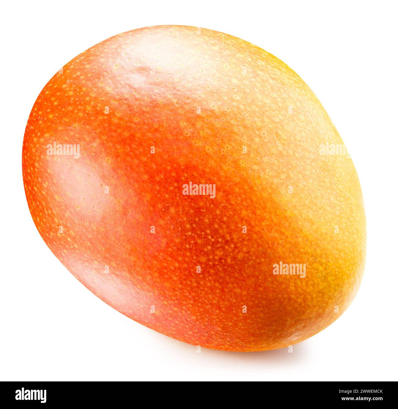 mango isolated on white background. Clipping path. Stock Photo