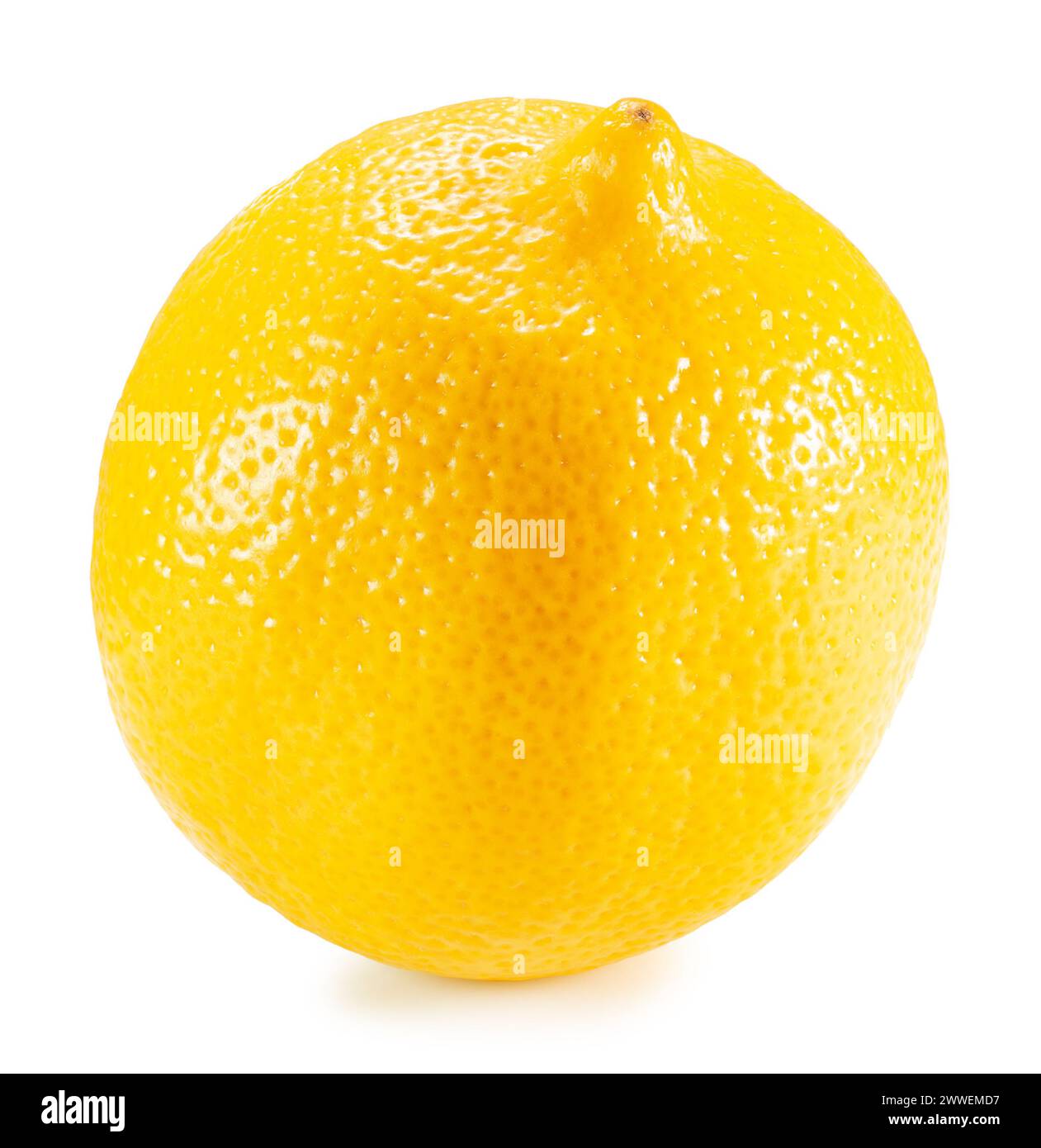 lemon isolated on white background. Clipping path. Stock Photo