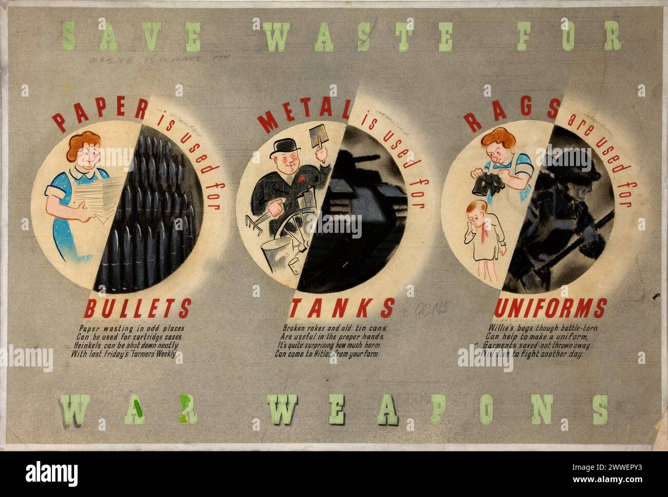 Salvage Save waste for war weapons... Catalogue reference INF 3/209