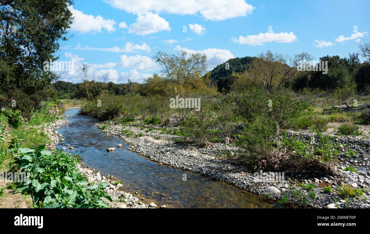 San Juan Creek in Caspers Wilderness Park in southern California Stock Photo