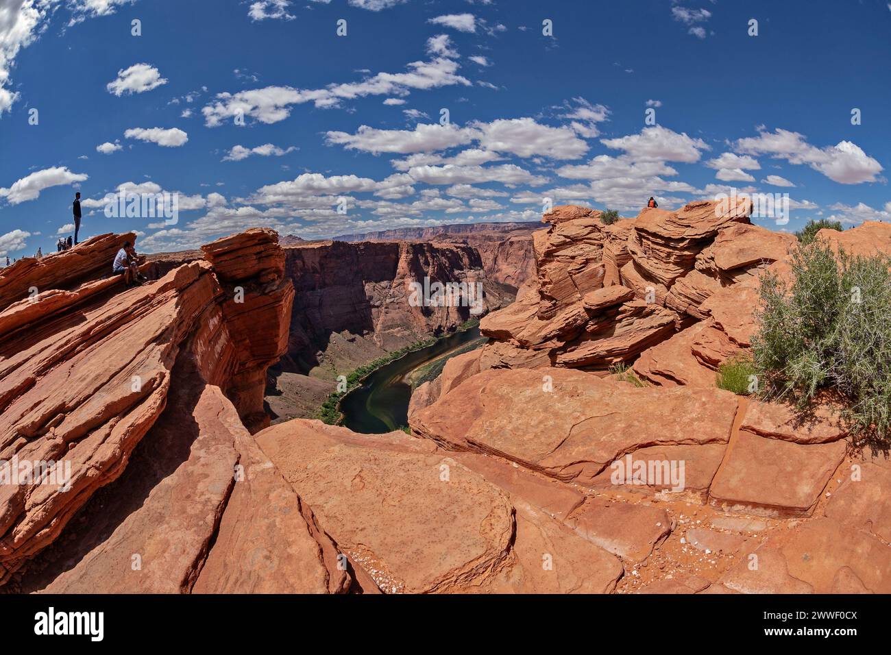 Horseshoe Bend seen from the lookout point, Glen Canyon National Recreation Area, Arizona, USA