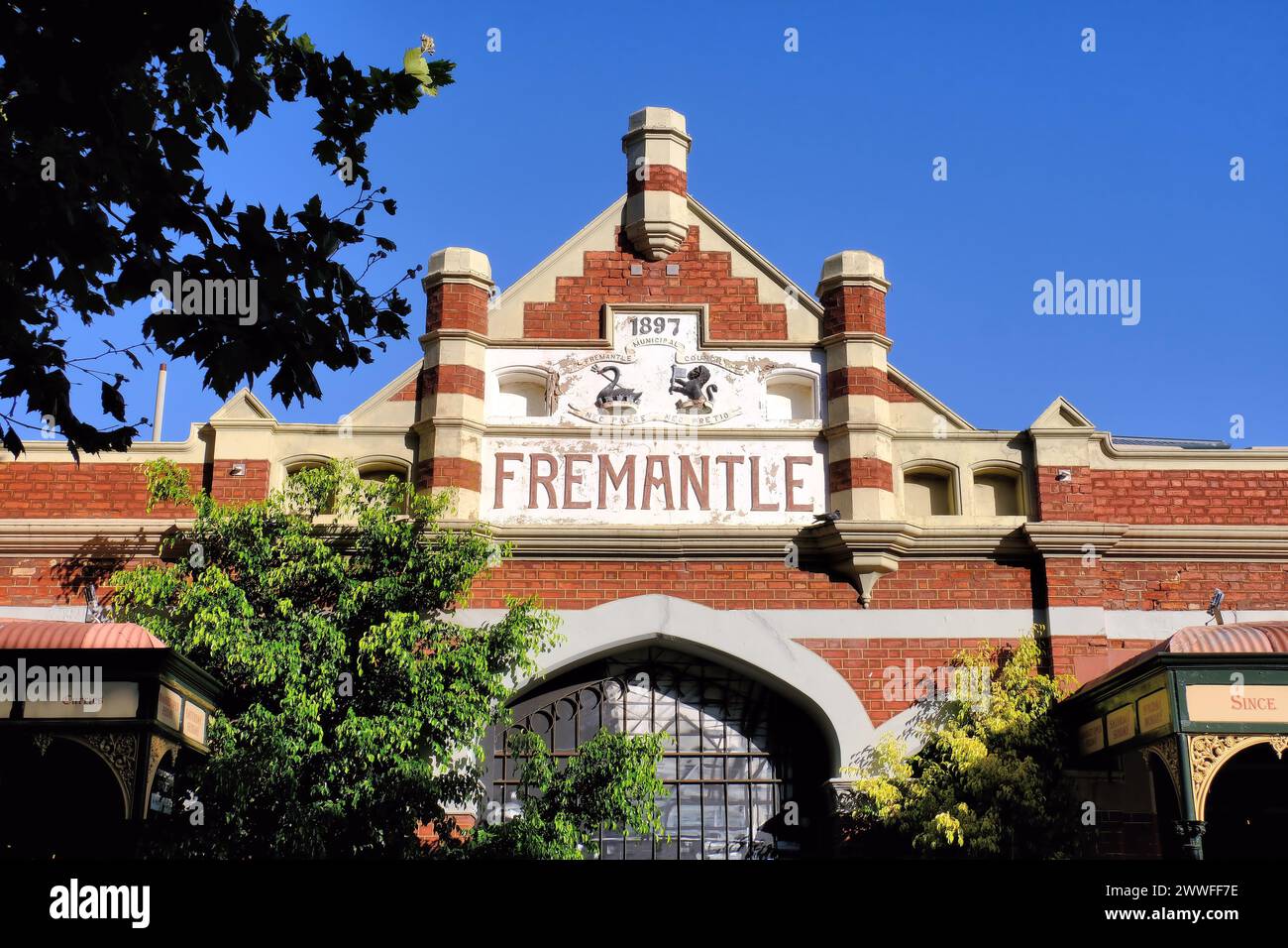 Historic Fremantle Markets in South Terrace, Fremantle, Perth, Western Australia Stock Photo