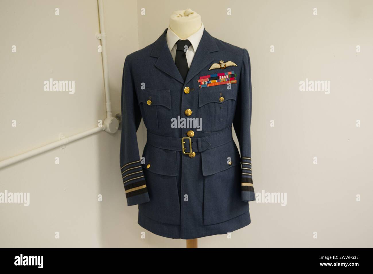 RAF uniform of Sir Cyril Newall, Chief of Air Staff at the Battle of Britain Bunker Stock Photo