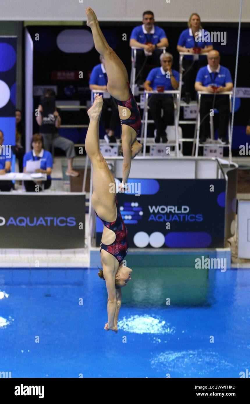 Berlin, Germany March 23, 2024 Jessica PARRATTO and Delaney SCHNELL