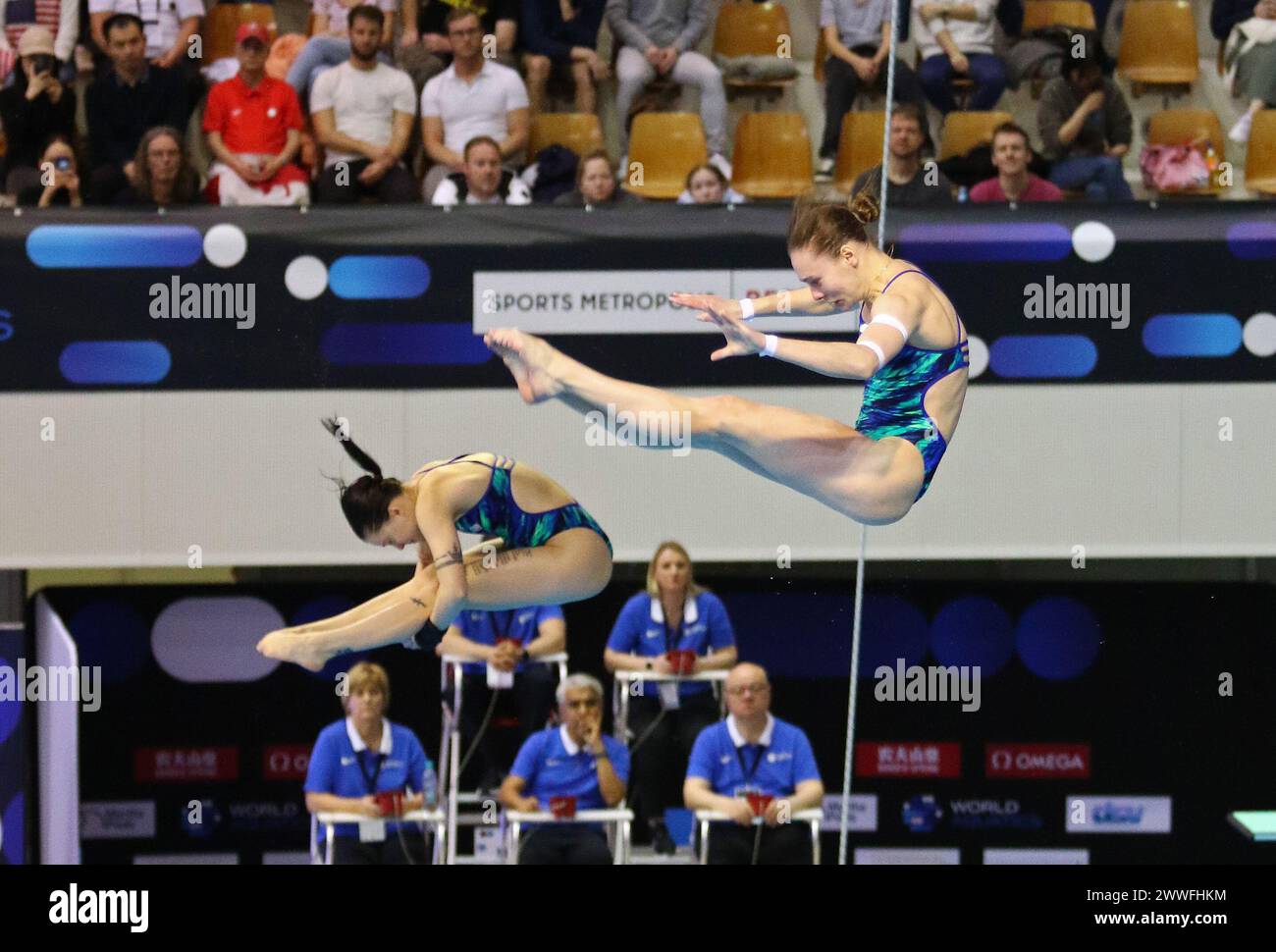 Berlin, Germany March 23, 2025 Kseniia BAILO and Sofiia LYSKUN of