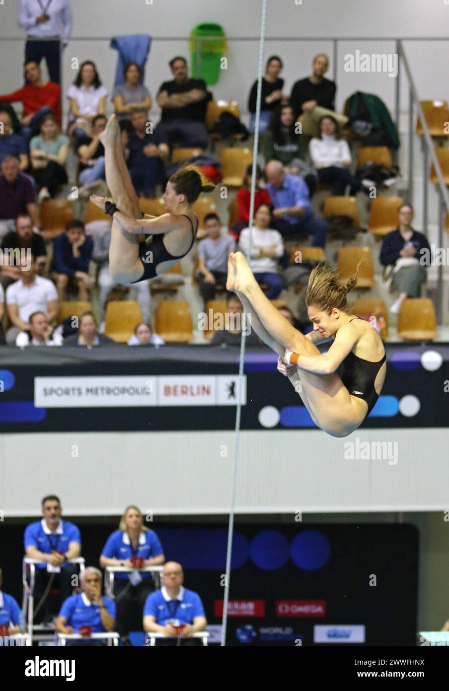 Berlin, Germany March 23, 2025 Kate MILLER and Caeli McKAY of Canada