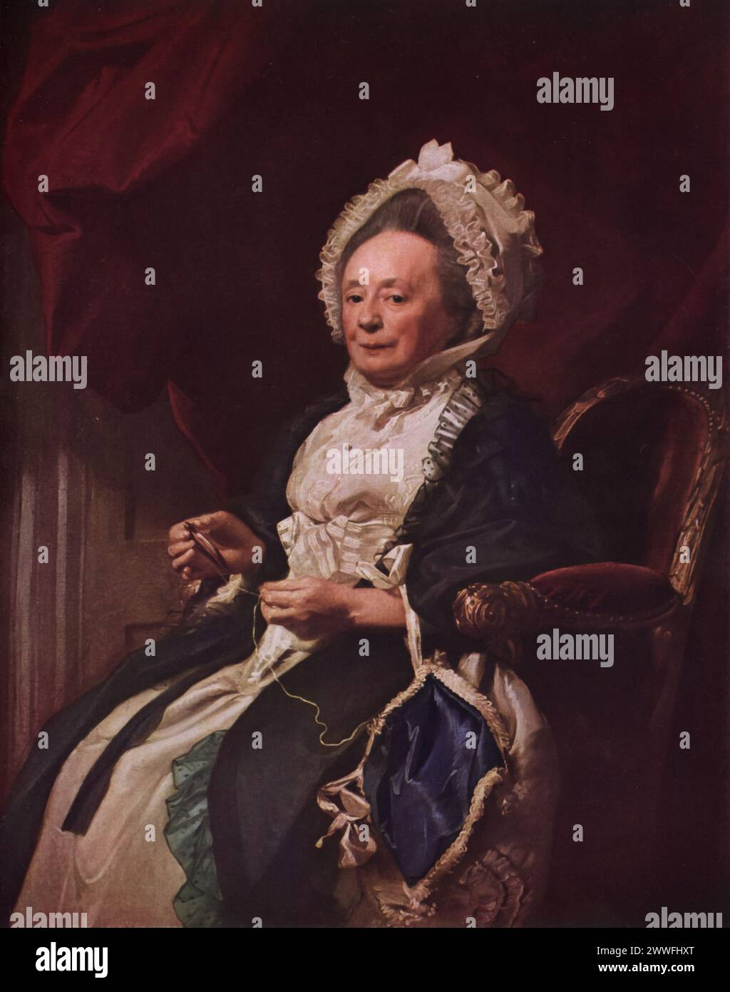 John Singleton Copley's 'Mrs. Seymour Fort' (circa 1771): Located in a private collection, this portrait showcases Copley's expertise in depicting the American colonial elite with precision and elegance. The painting is a testament to Copley's ability to capture the individuality and sophistication of his subjects, reflecting the cultural and social context of 18th-century America. Stock Photo