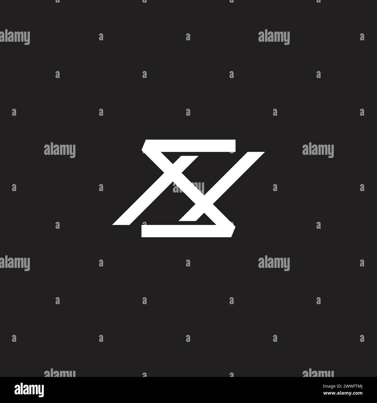 letter sh motion fast simple linked line logo vector Stock Vector