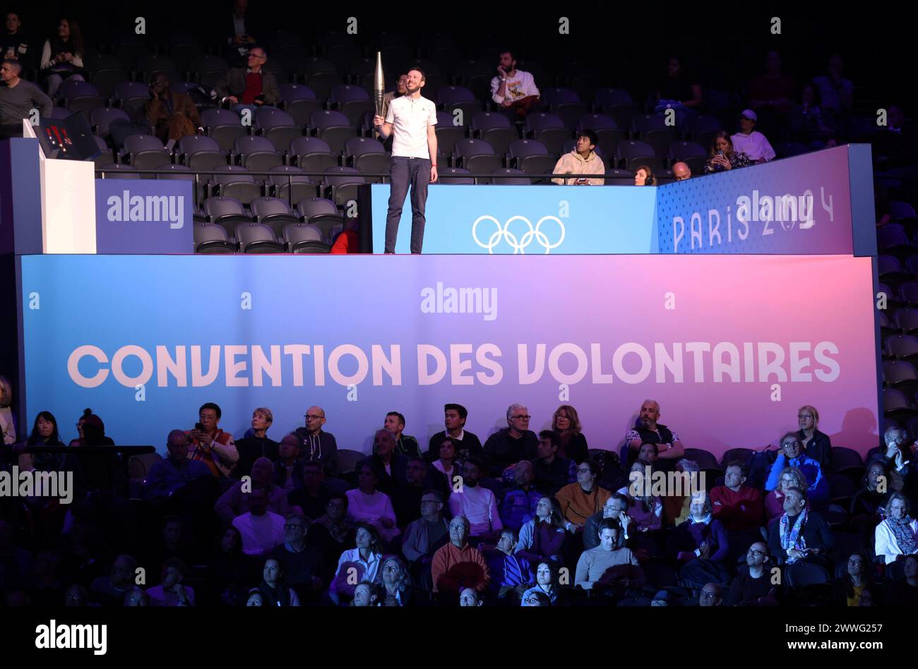© PHOTOPQR/LE PARISIEN/Delphine Goldsztejn ; Paris ; 23/03/2024 ; JO 2024 convention des