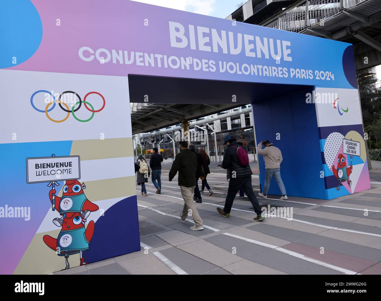 © PHOTOPQR/LE PARISIEN/Delphine Goldsztejn ; Paris ; 23/03/2024 ; JO 2024 convention des