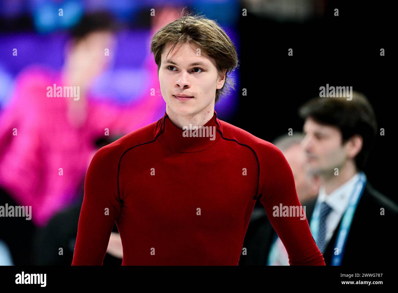 Deniss VASILJEVS (LAT) during Men Free Skating, at the ISU World Figure