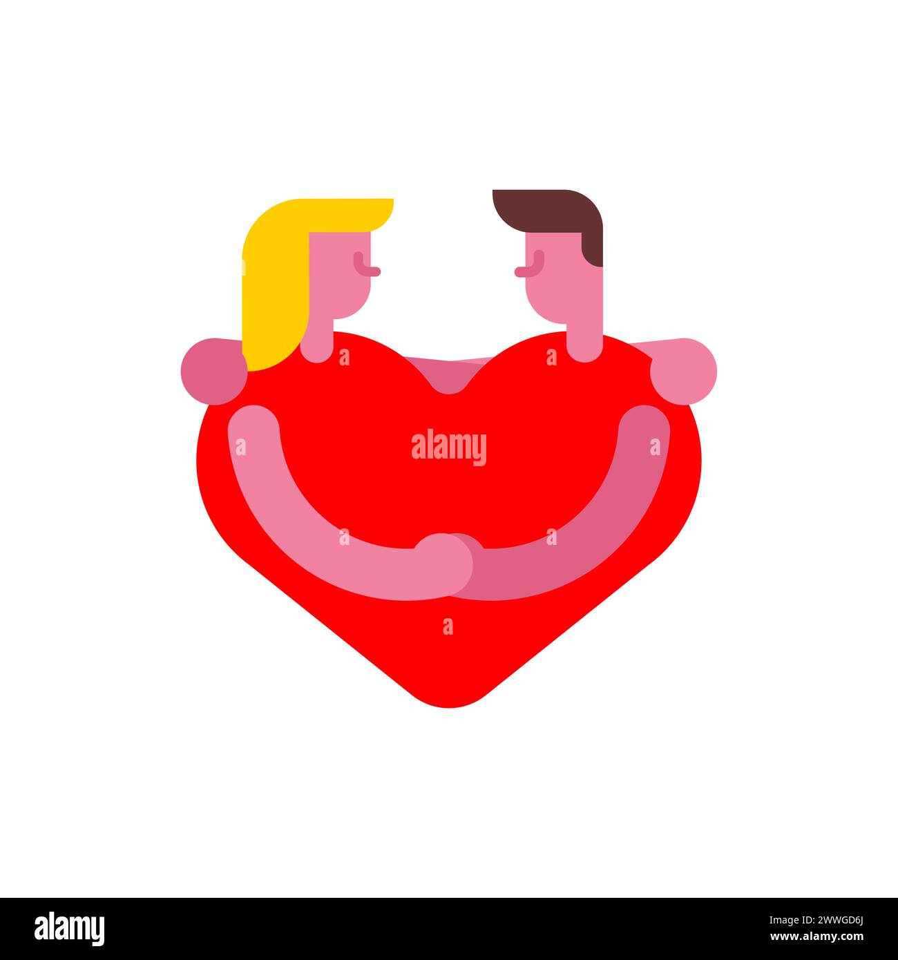 Two lovers Stock Vector Images - Alamy