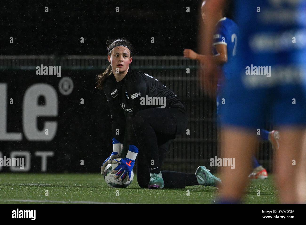 Oud Heverlee, Belgium. 23rd Mar, 2024. goalkeeper Elise Bils (91) of