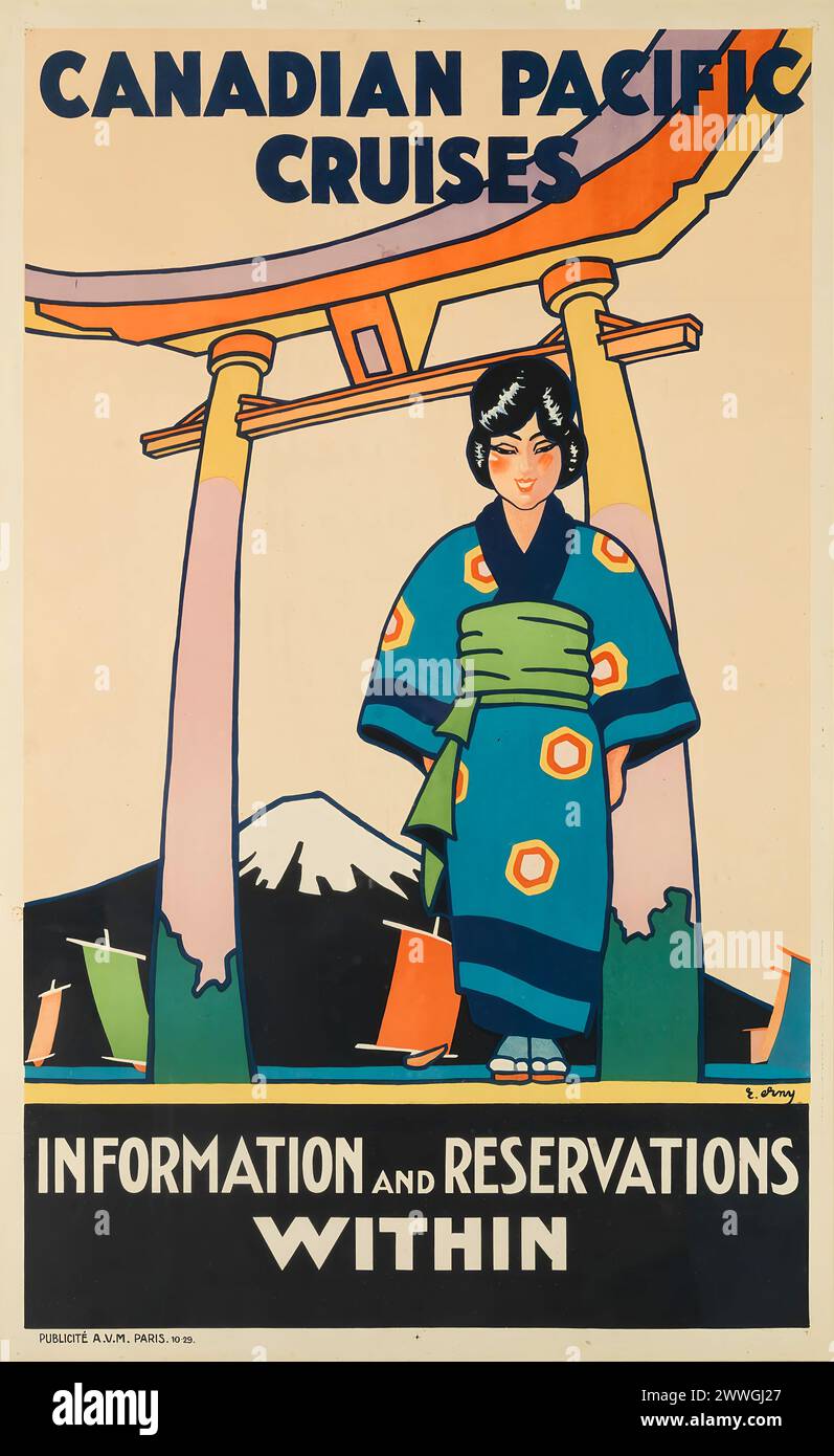 Vintage japanese advertising poster hi-res stock photography and images ...