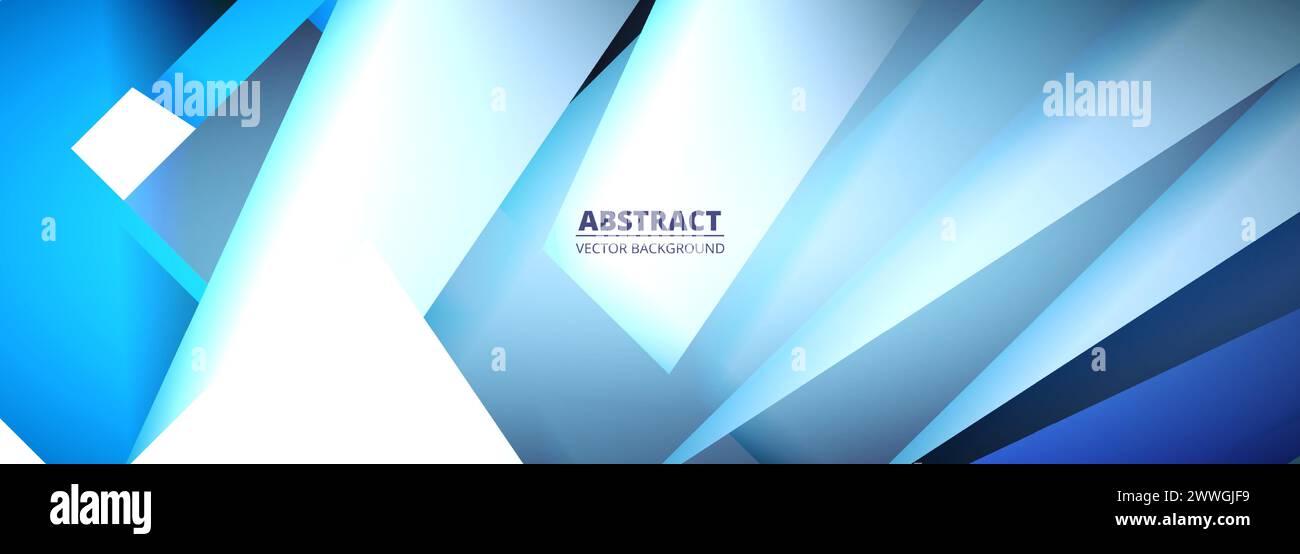 Blue modern abstract wide banner background graphic design with lines ...