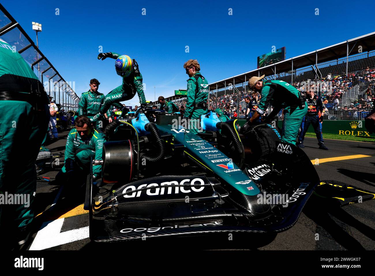 Melbourne, Australie. 24th Mar, 2024. ALONSO Fernando (spa), Aston