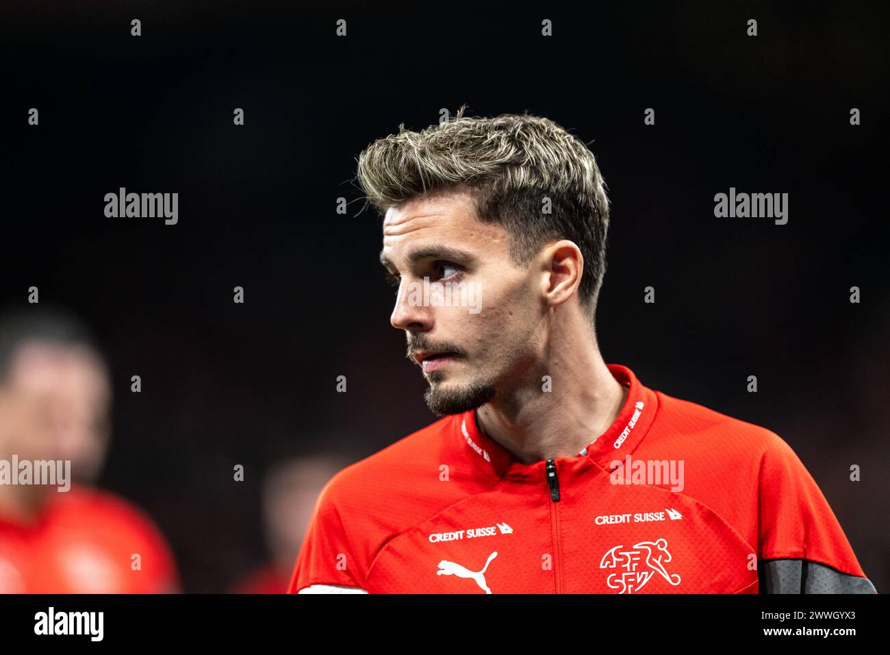 Copenhagen Denmark 23rd Mar 2024 Uran Bislimi Of Switzerland Seen copenhagen-denmark-23rd-mar-2024-uran-bislimi-of-switzerland-seen