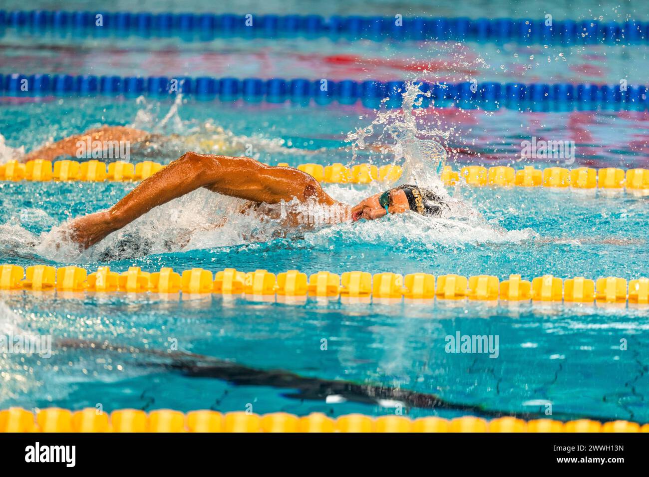 Ahmed Jaouadi Tun Men 800m Freestyle Swimming Final During The Ahmed Jaouadi Tun Men 800m Freestyle Swimming Final During The