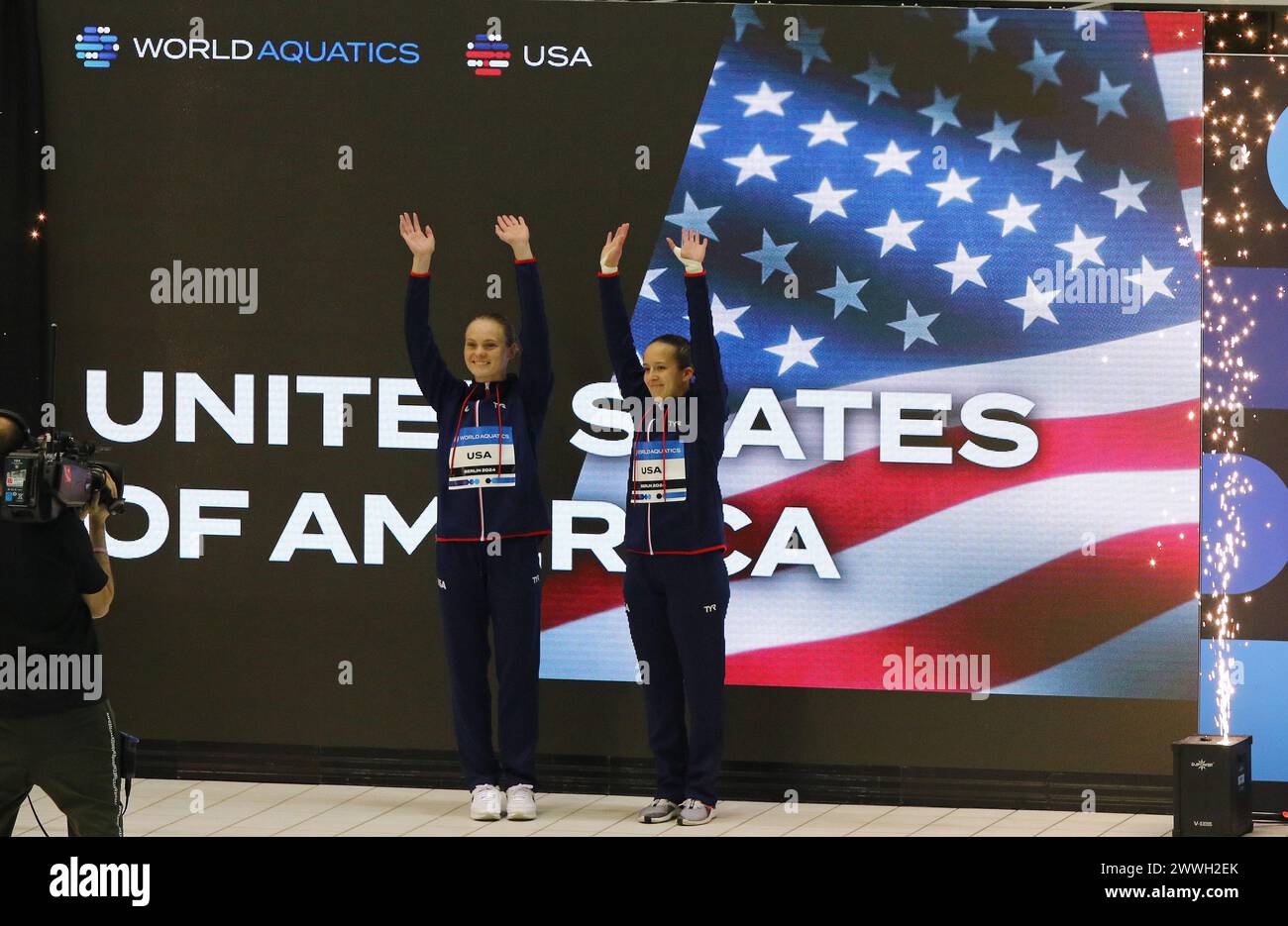 Berlin, Germany March 23, 2025 Delaney SCHNELL and Jessica PARRATTO