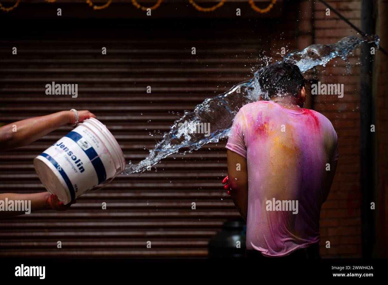 holi colour marks