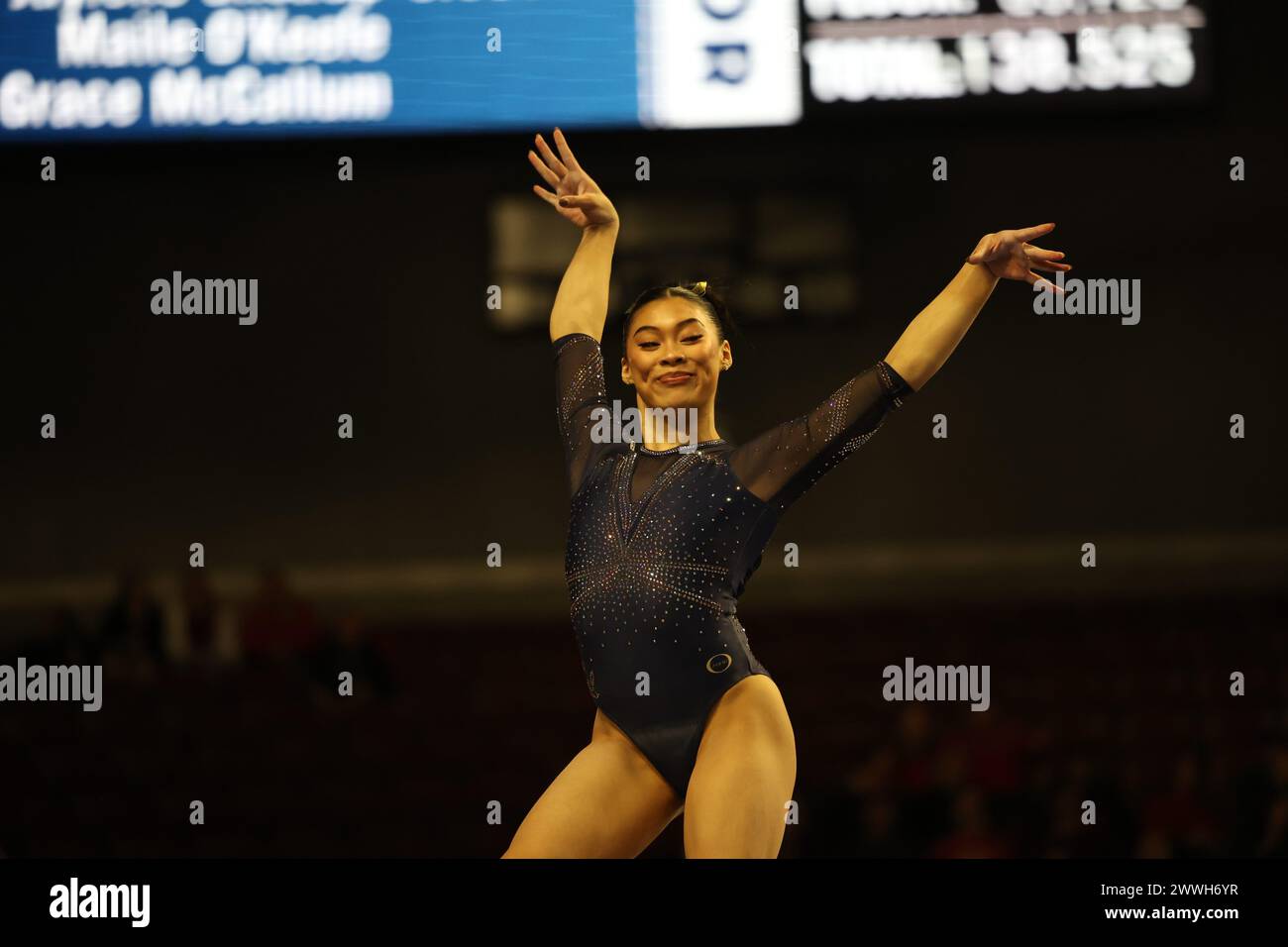 March 23, 2024 Gymnast MYA LAUZON (University of California Berkeley