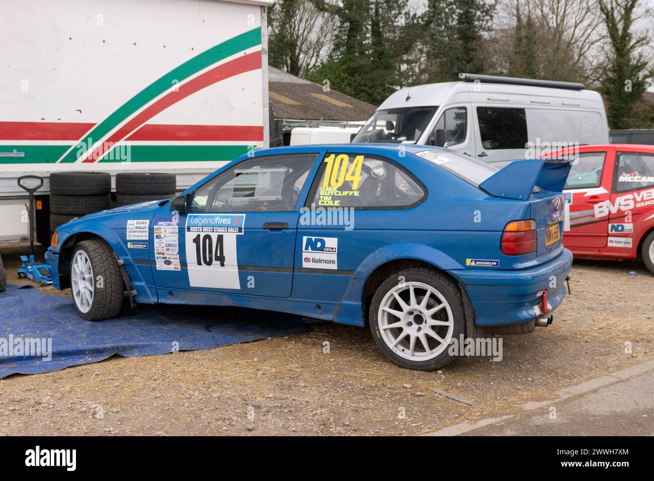 BW E36 Compact. North West Stages Rally 2025 Stock Photo Alamy