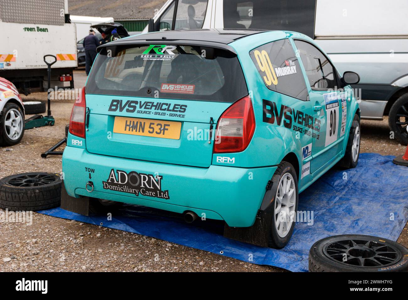 Citroen C2. North West Stages Rally 2024. Stock Photo