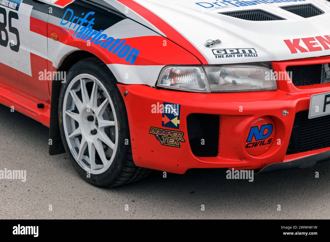 Mitsubishi Lancer Evo 9.. North West Stages Rally 2024 Stock Photo