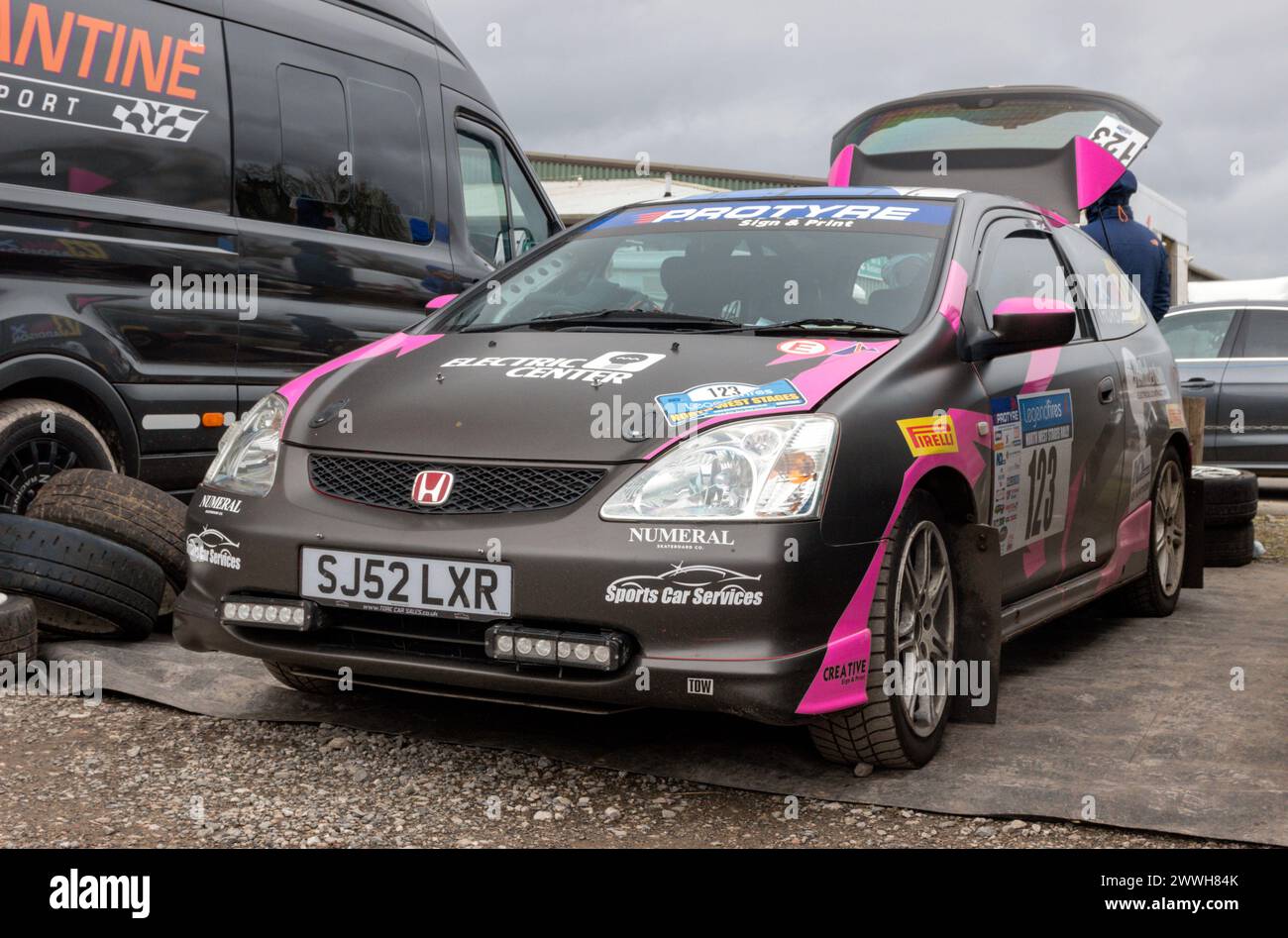 Honda Civic. North West Stages Rally 2024 Stock Photo Alamy