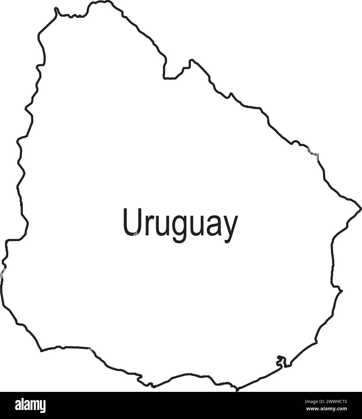 Uruguay map icon vector illustration background design Stock Vector