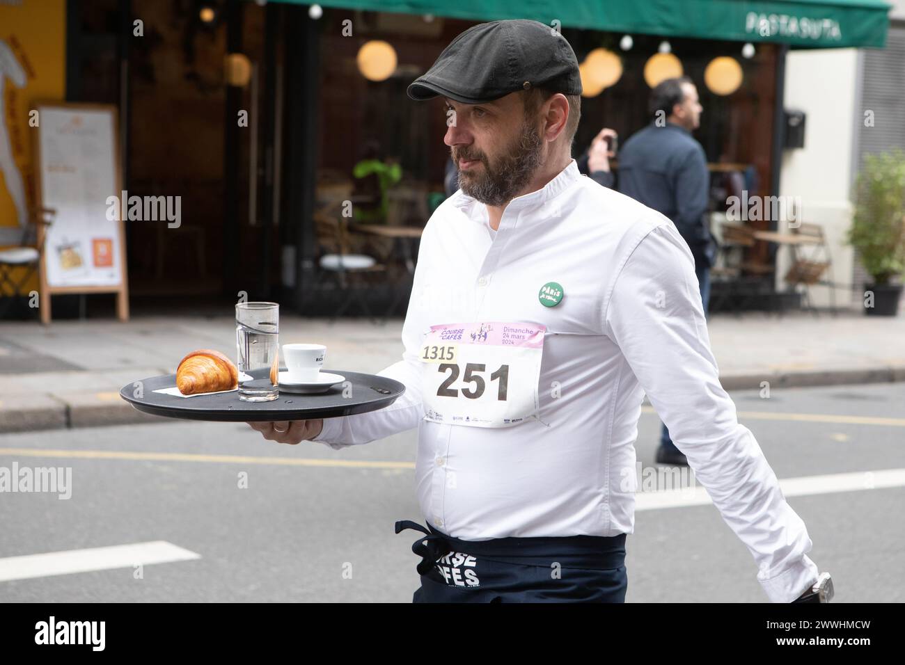 Paris, France, Sunday 24 March 2024, Run of Coffee Boys. Credit François Loock / Alamy Live News Stock Photo