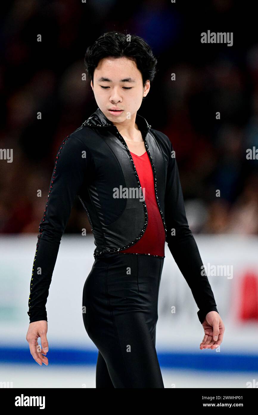 Wesley CHIU (CAN) during Men Free Skating, at the ISU World Figure