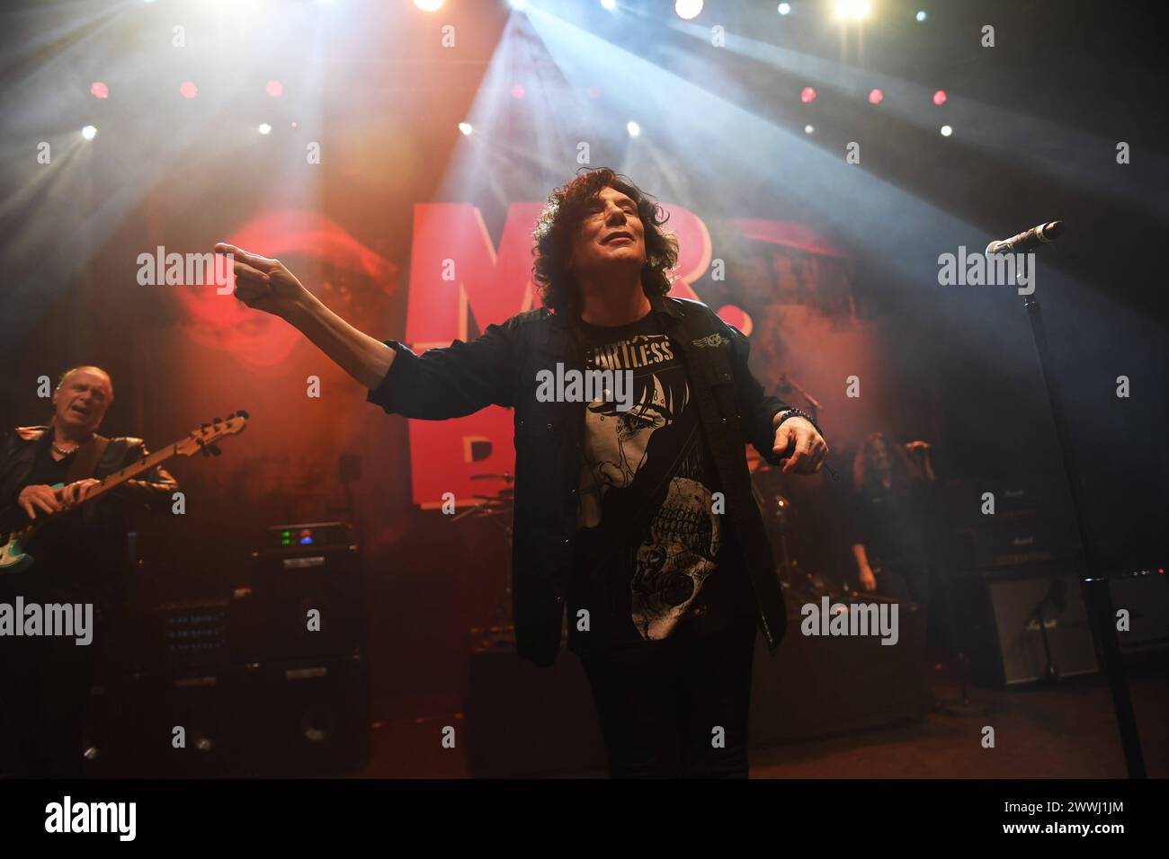 MR.BIG performing at Shepherds Bush Empire LONDON, ENGLAND - MARCH 23: Eric Martin of MR.BIG performing at Shepherds Bush Empire on March 23, 2024 in London, England. CAP/MAR MAR/ Great Britain Copyright: xMartinxHarris/CapitalxPicturesx Stock Photo