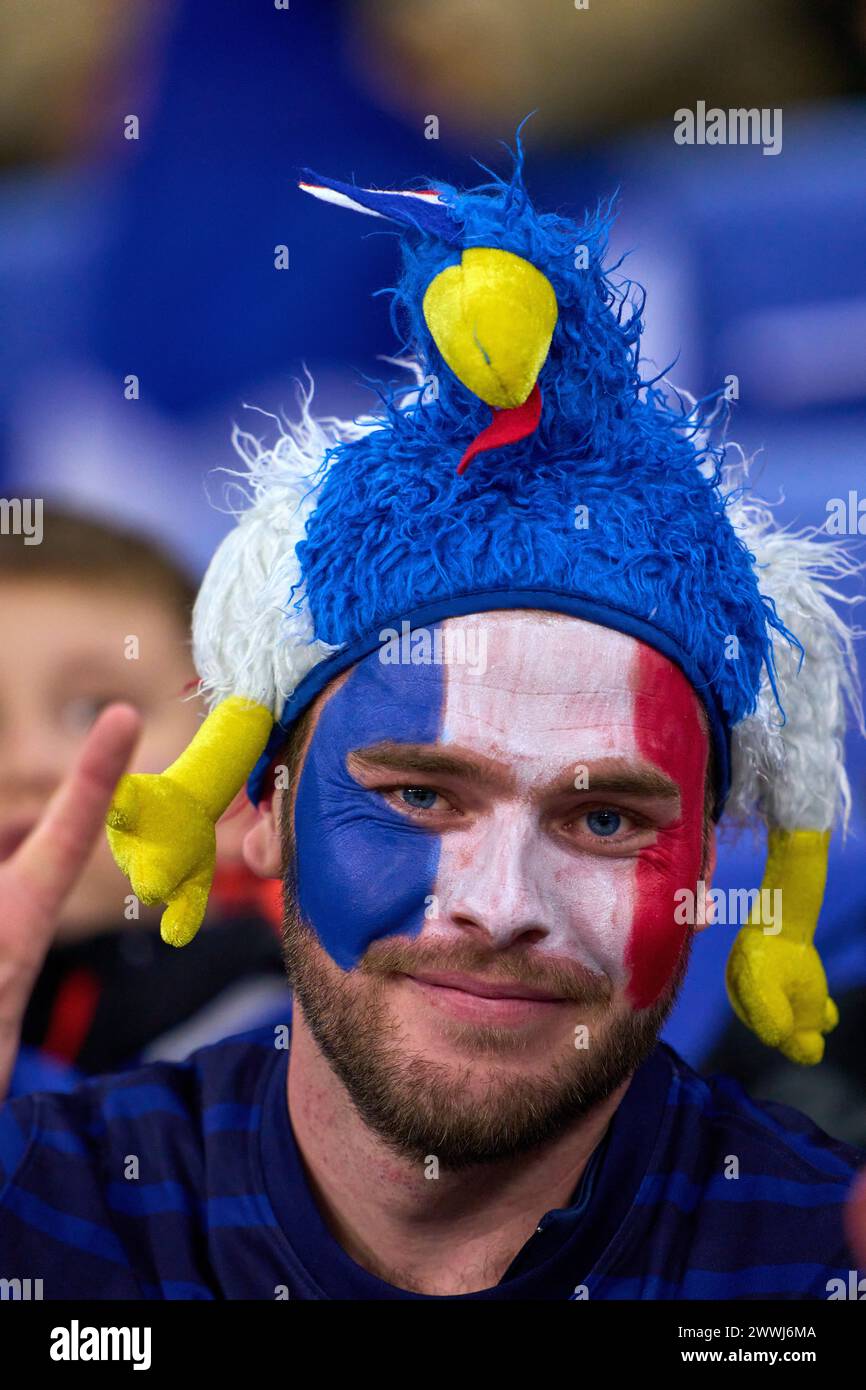 FRA fan in the friendly match FRANCE GERMANY 02 FRANKREICH