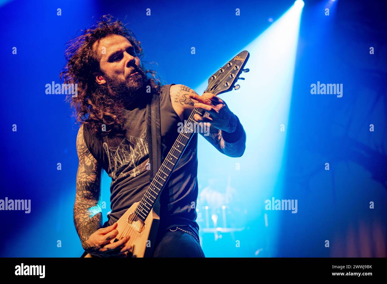 Copenhagen, Denmark. 23rd Mar, 2024. The Danish death metal band Baest ...