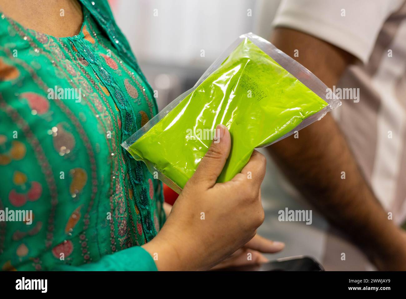 London, UK. 24th Mar, 2024. The British-Indian community celebrated a Holi party in West London. Credit: Sinai Noor/Alamy Live News Credit: Sinai Noor/Alamy Live News Stock Photo