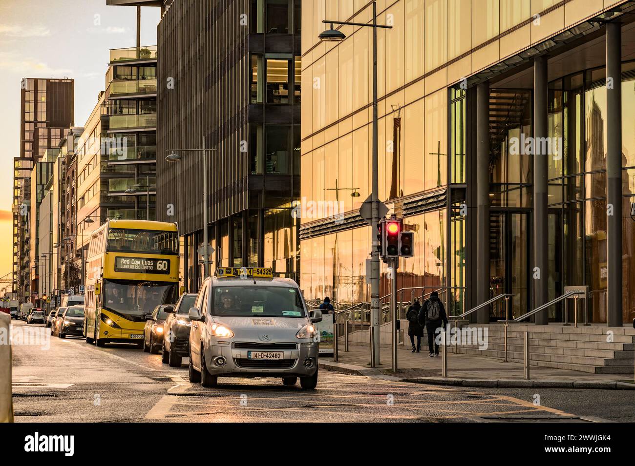 City Quay in the morning. Dublin, Ireland Stock Photo - Alamy